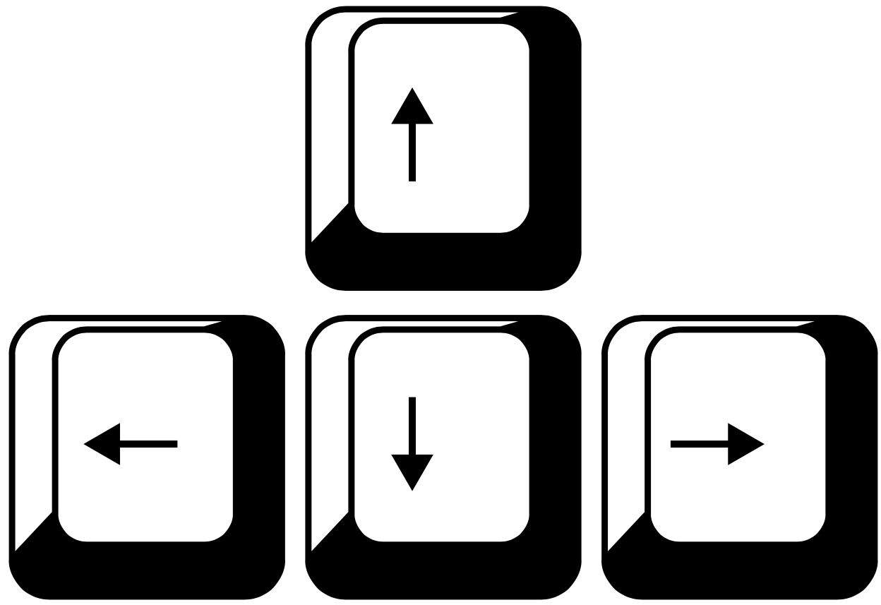 Arrow keys