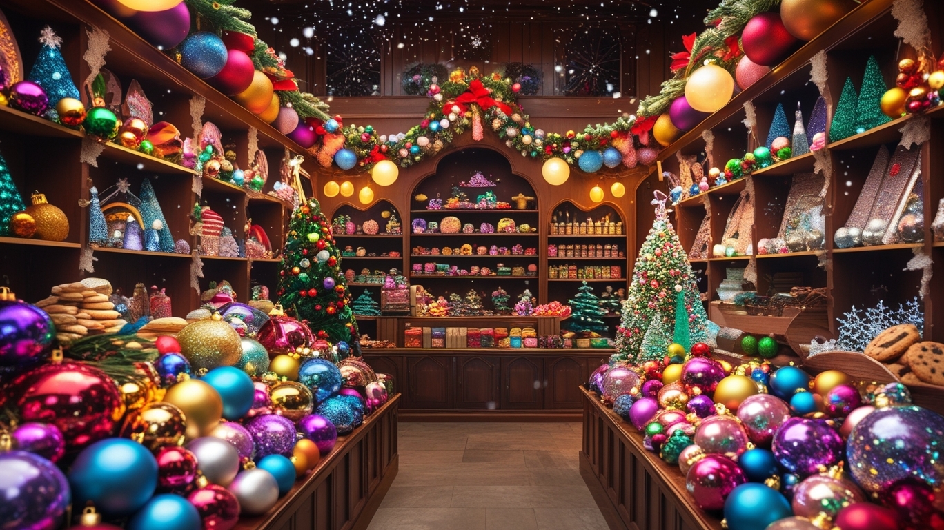 Christmas shop website preview